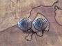 Navajo Sterling Concho Post Earrings .4