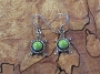 Navajo Gaspeite Turtles Dangle Earrings 1
