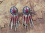 Navajo Stunning Coral Post Earrings 2