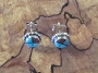 Zuni Coral and Turquoise Post Earrings 1/4