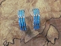 Zuni Opal Channel Hoop Post Earrings .8