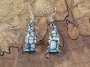 Steve Francisco White Buffalo DangleEarrings 1 3/4