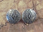 Ellibit Engraved Silver Post Earrings 1.2