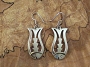 Sterling Silver Fish Dangle Earrings 2 1/4