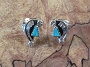 Amy Locaspino Turquoise Post Earrings 3/4