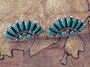 Petite Zuni Turquoise Post Earrings 1