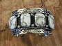 Navaho White Buffalo Cuff Bracelet 1 1/2
