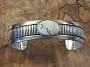 White Buffalo Sterling Cuff Bracelet 2/3