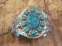Nickel Silver & Turquoise Cuff Bracelet 2