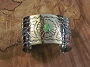 Sterling & Turquoise Bracelet Cuff 1 1/2