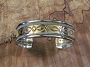 Gold & Silver Cuff Bracelet 3/4
