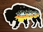 Buffalo Brown Trout Sticker