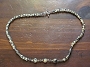 Navajo Snowflake & Obsidian Necklace 19 1/8"