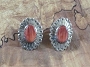 Navajo Silver Spiny Oyster PostEarrings 1 1/8