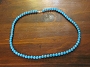 8MM Blue Turquoise Beaded Necklace 24