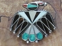 Zuni Thunderbird with Inlays Brooch 1 1/2