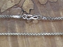 Sterling 3MM Zig Zag Flat Necklace 18