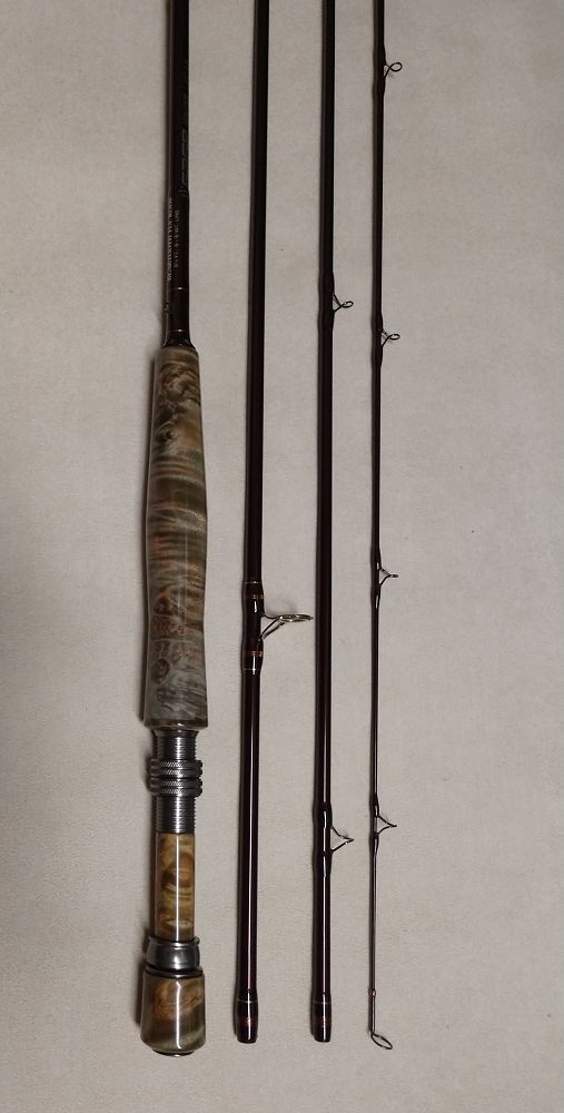 BT Burled Wood Sage Igniter 4Pc 9 Ft 6 In 5/6 Wt in Beartooth Sage Rods
