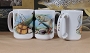 Ceramic Mug Trout with Creel