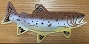 Metal Sculpted Painted Trout