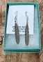 Marvin Arviso's Feather Dangles Sterling 1 3/4