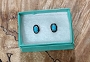 A. Spencer Turquois Inlay Posts 3/8